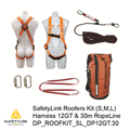 Roof Workers Kit with Harness DP_WAUHAR12GT & 30m Rope Line
