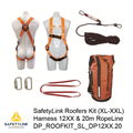 Roof Workers Kit with Harness DP_WAUHAR12XX & 20m Rope Line