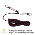 ROPELN022 RopeLine 20m with Rope Adjuster and Energy Absorber