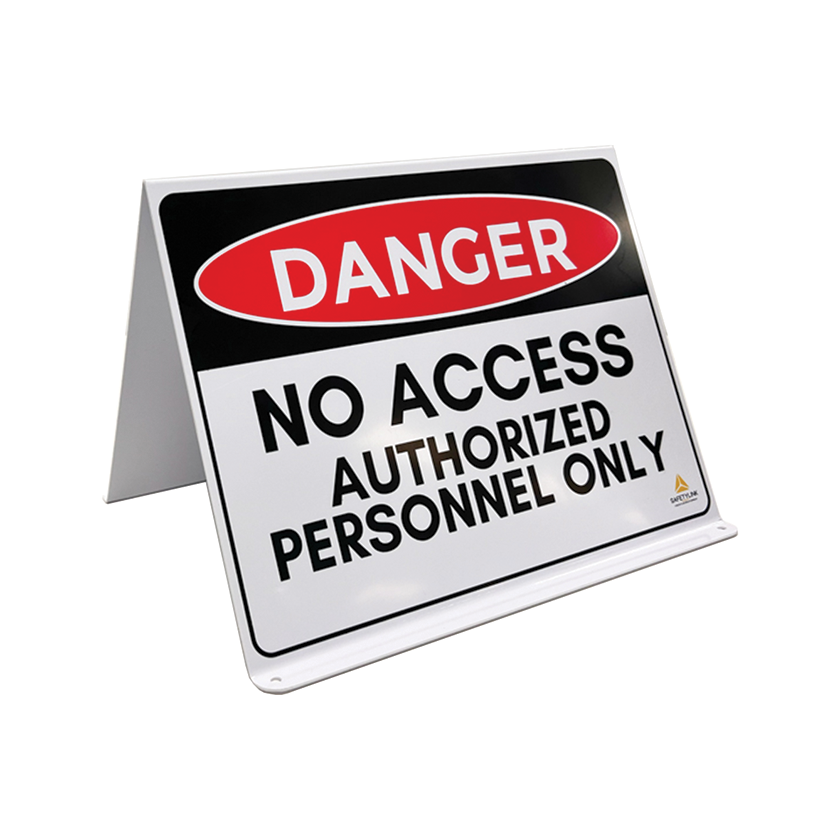 Warning Sign - Danger No Access Authorized Personnel Only - A Type