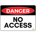 Warning Sign - Danger No Access - Flat Type